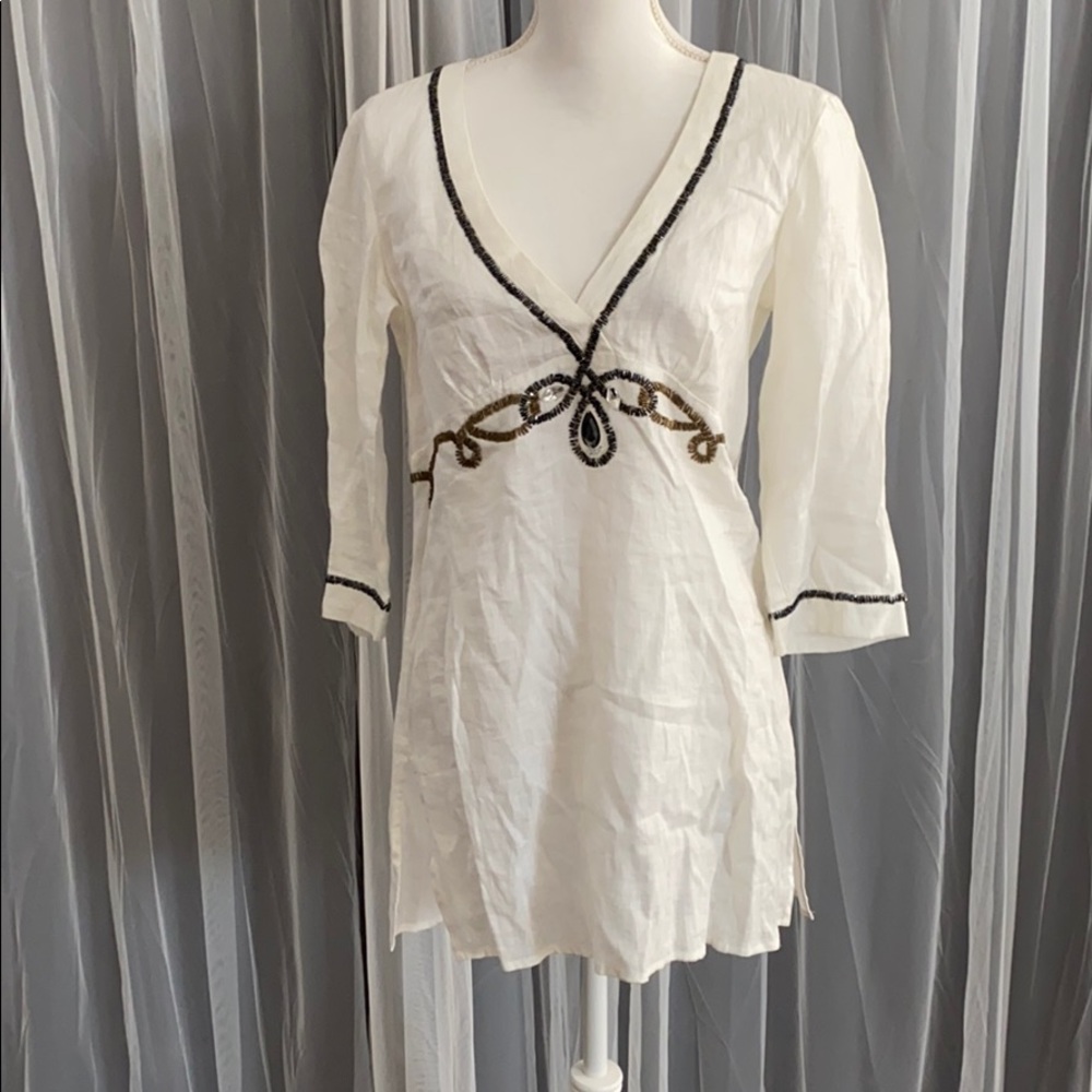 Chico’s Linen Tunic Size Small